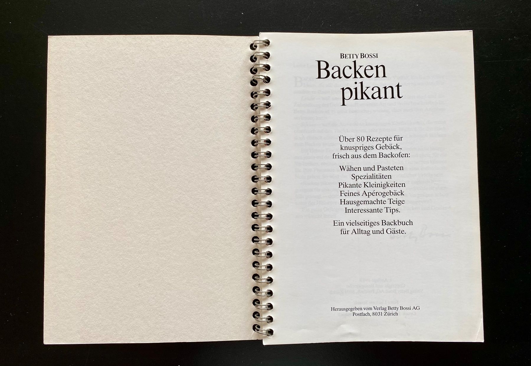 Livres: BACKEN PIKANT / BETTY BOSSI / 1989 – D'occasion à Nussbaumen AG par schuba2000 1