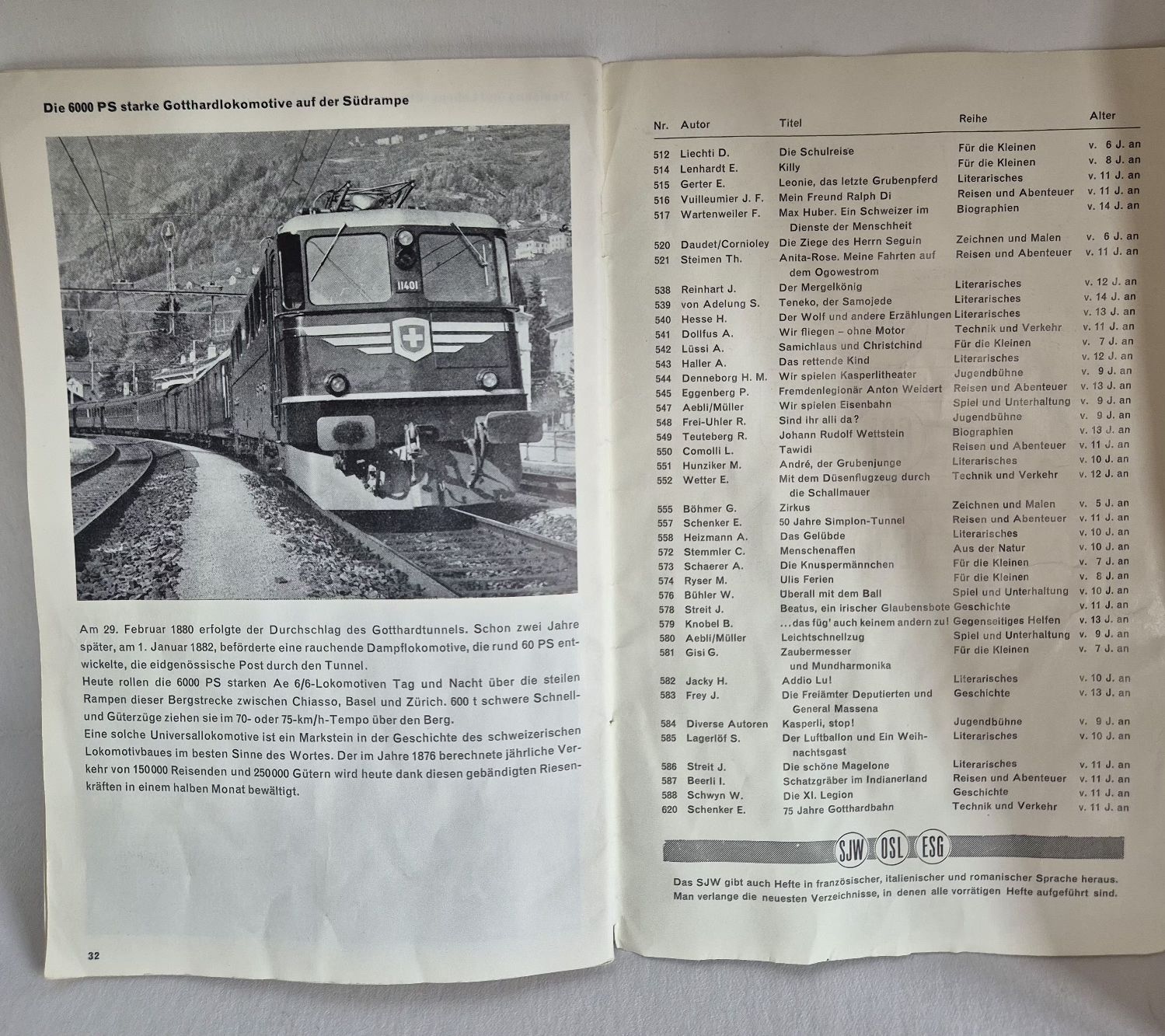 Bücher: 2 SJW Hefte "75 Jahre Gotthardbahn" und "Bitte einsteigen!" – Gebraucht aus Thörishaus von AdriS-8_sammelsurium 4