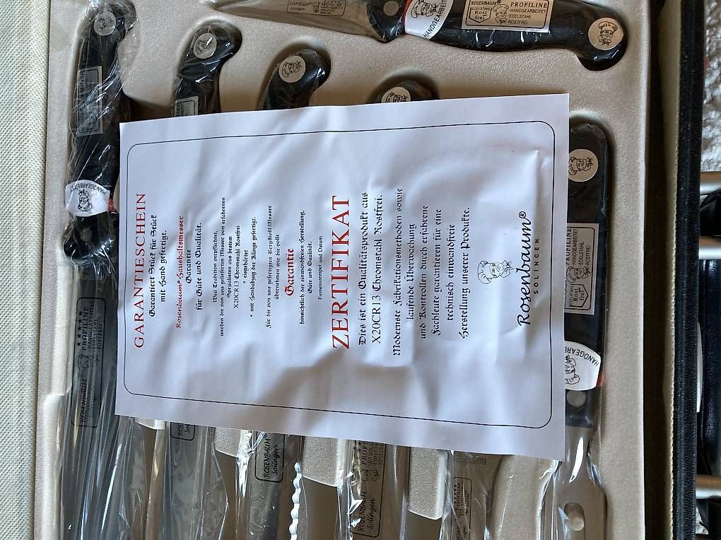 Coltelli: Rosenbaum Solingen Set couteaux avec valise – Nuovo e nell'imballaggio originale da Gland venduto da man_n86c 4