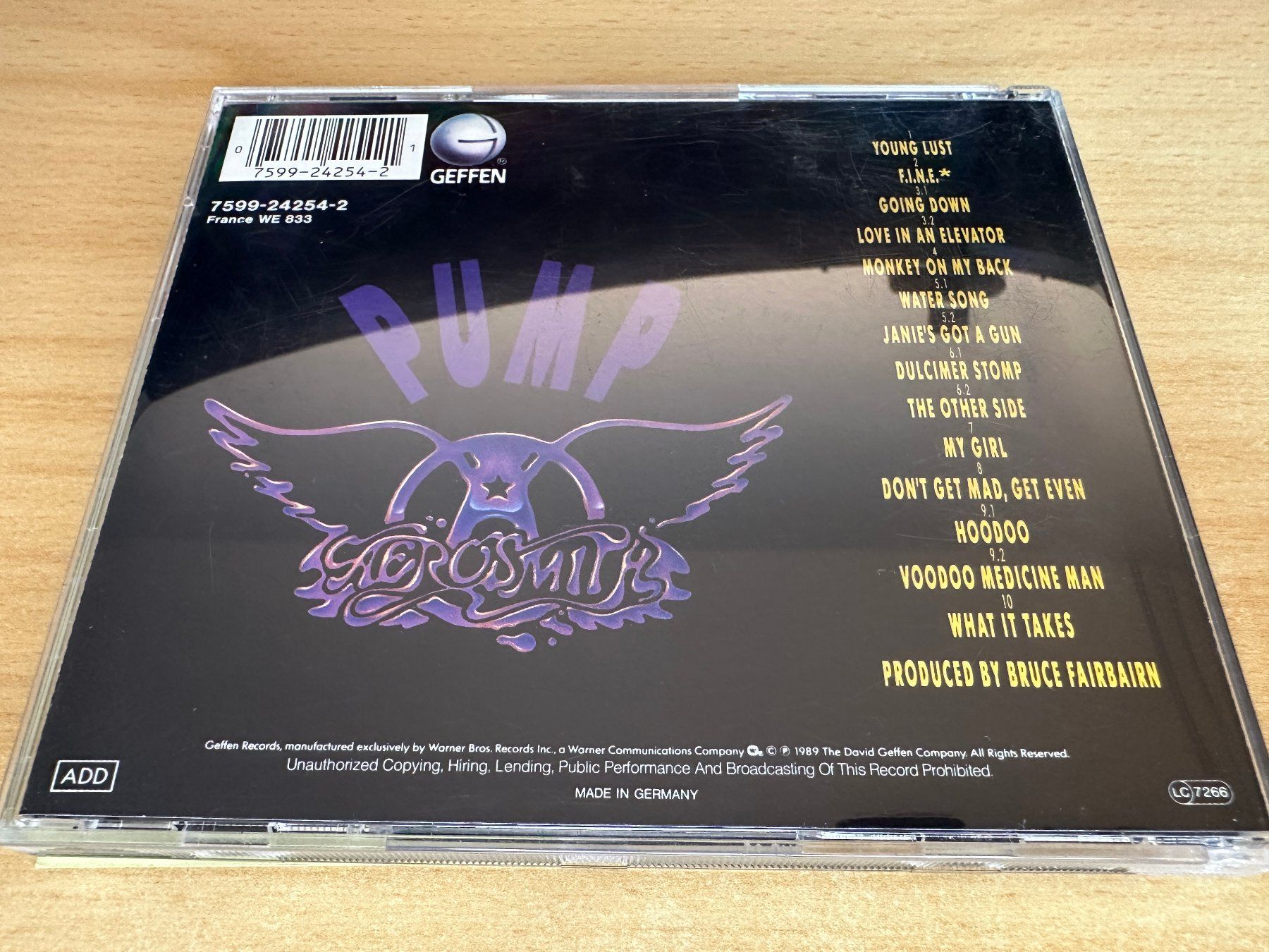 CD: N2 Aerosmith – Pump – Usato da Rikon im Tösstal venduto da Alpenmutz 1
