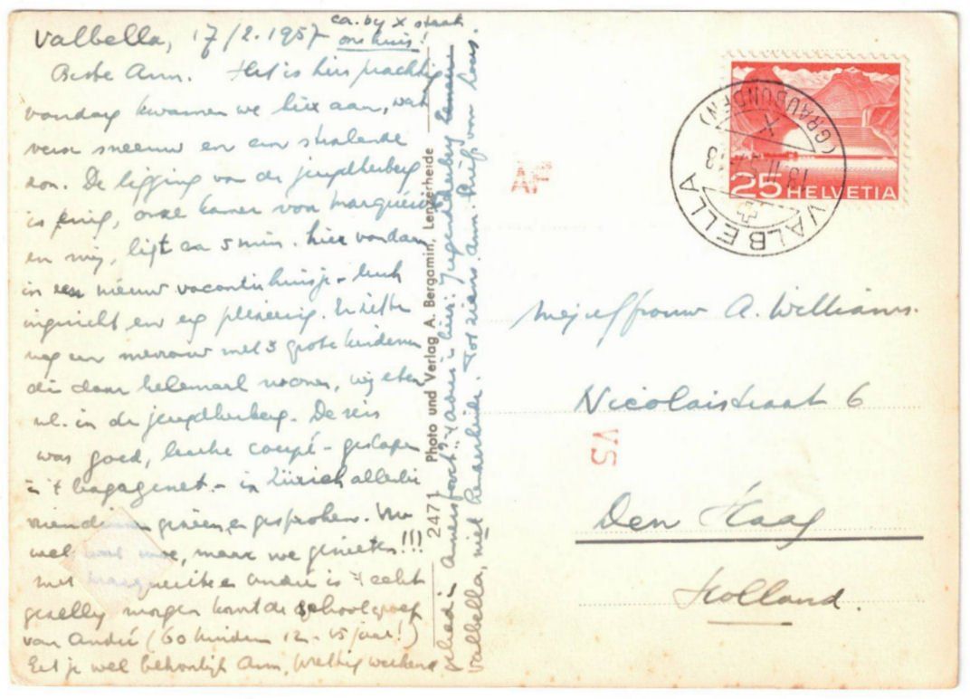 Cartoline postali: Valbella - Skilift – Usato da Binningen venduto da Mountainrider 1