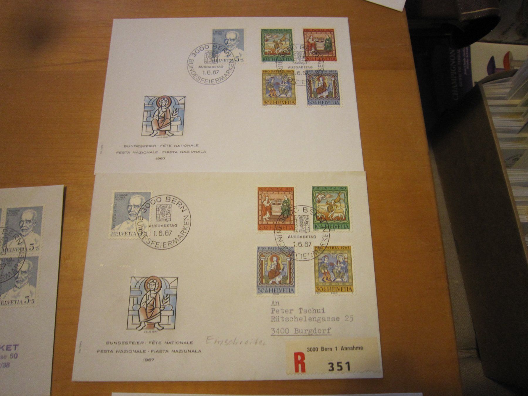 Tutti i francobolli: PP 1967 FDC Serie und 4er – Usato da Gordola venduto da Polentaefung 1