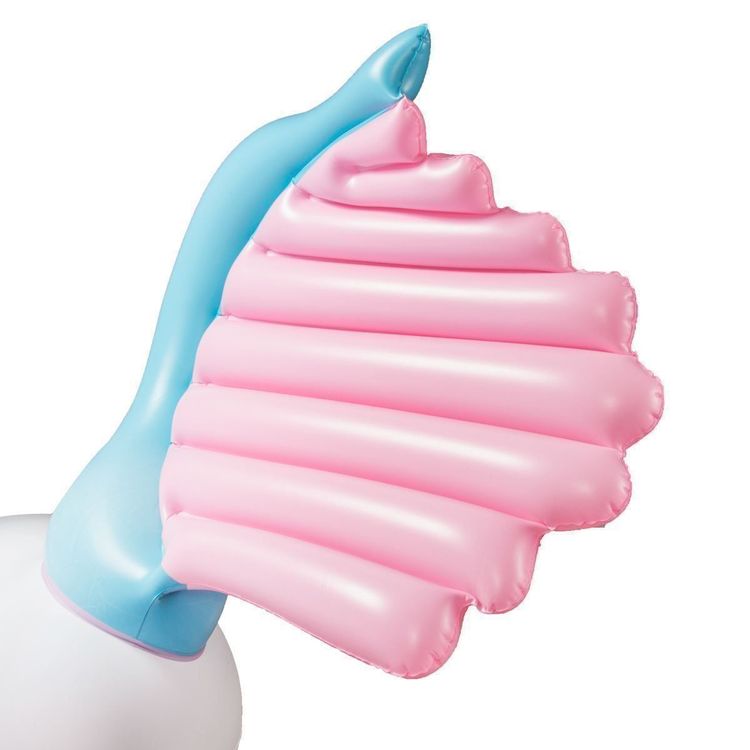 Falafoty Einhorn Schwimmring - Aufblasbarer Pool Float Mit Glitzer | Für Kinder Bis 40 Kg