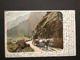 Postkarte Alpenpost Litho 1908 (P351)