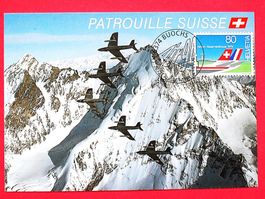 PATROUILLE SUISSE - mit ZNr. 625 gestempelt