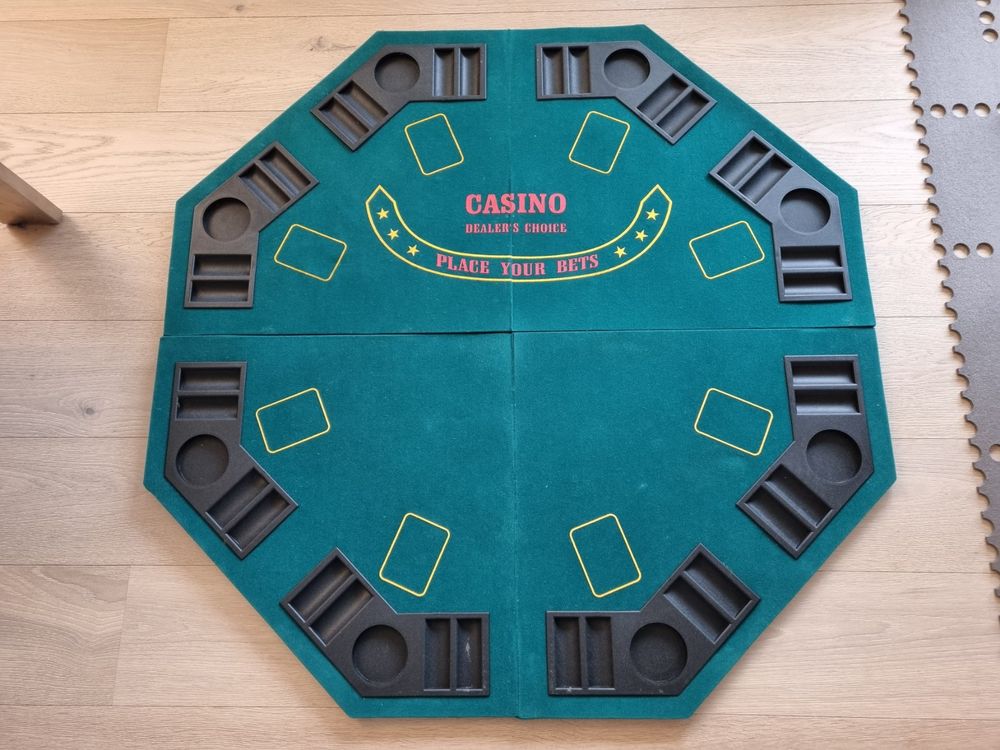 Pokertisch Poker Tisch Platte faltbar für 8 Personen Kaufen auf Ricardo