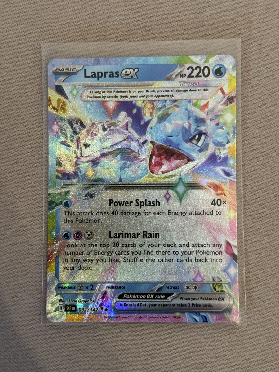 Pokémon Carte collezionabili: Pokémon Lapras ex 032/142 Stellar Crown – Nuovo (secondo la descrizione) da St. Gallen venduto da Xbylucas