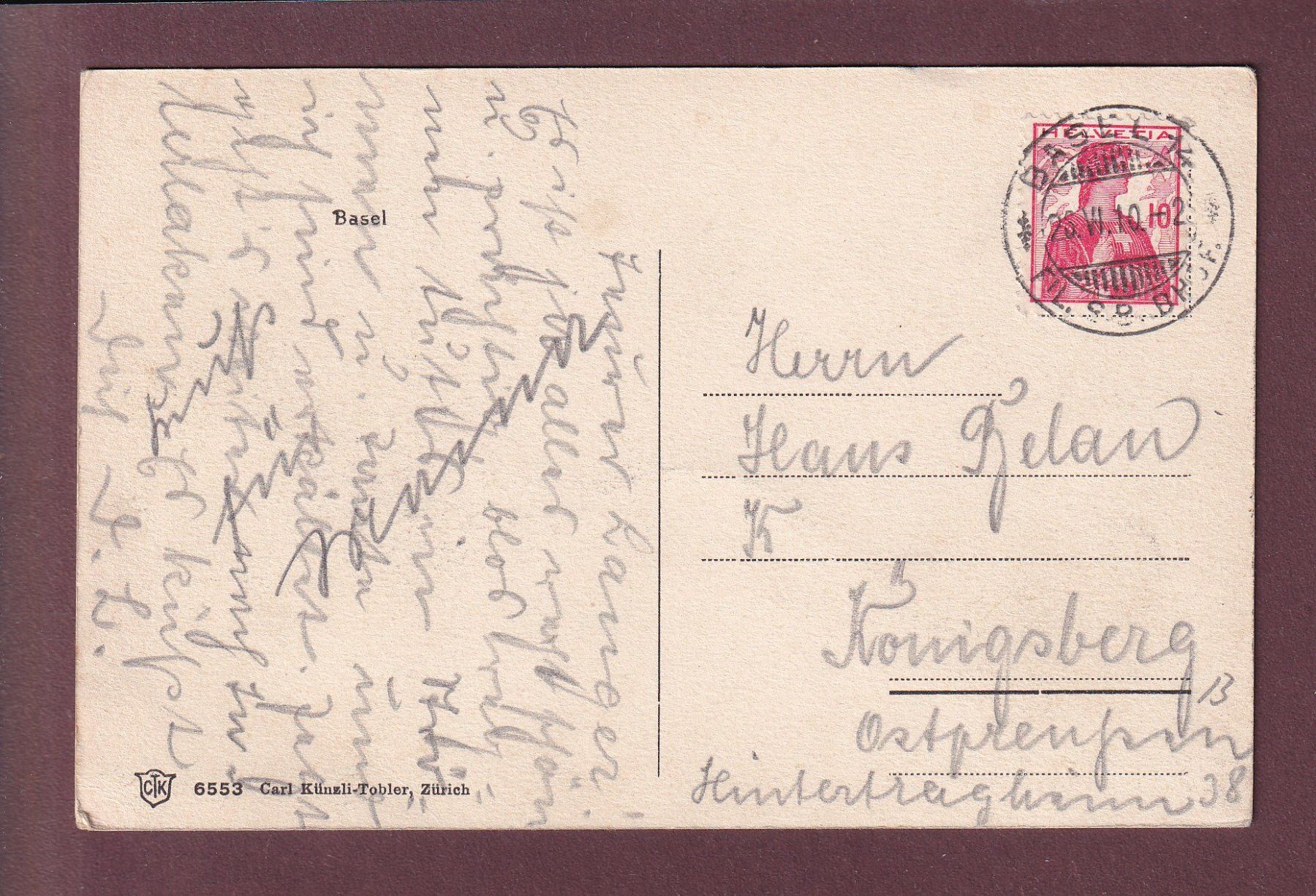Cartes postales: BASEL - Teilansicht - 1910 – D'occasion à Pully par nicecards 1