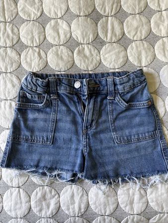 H&M Denim Shorts Grösse 140 verstellbarer Bund