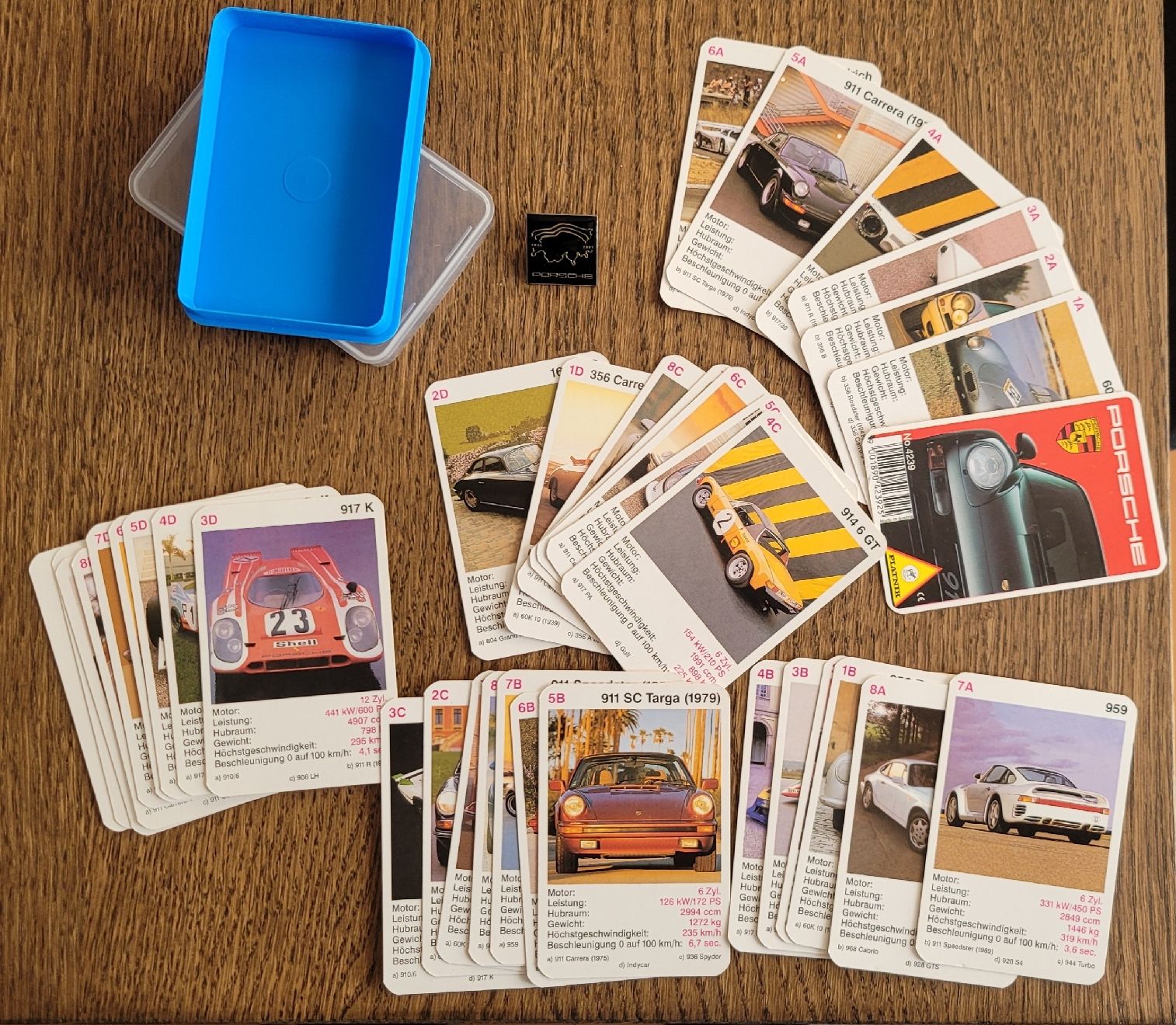 Giochi: Porsche Quartett Spiel mit Pin – Usato da Krauchthal venduto da kuese85 3