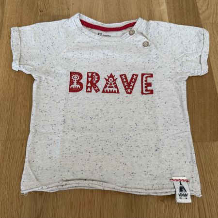T-shirt 18-24 mois, motif "Brave", parfait été!