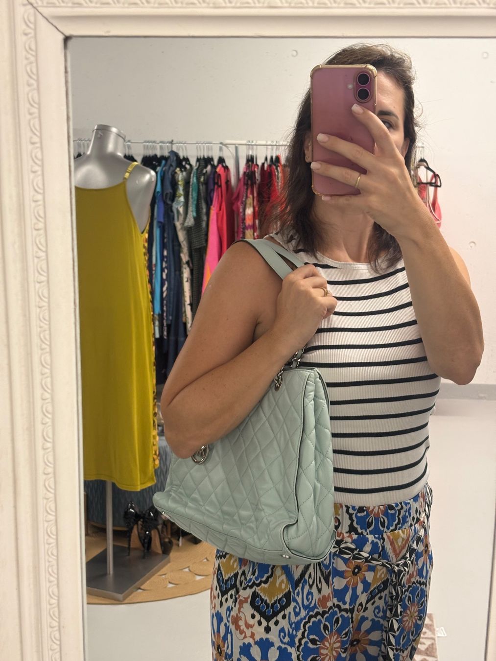 Michael Kors Borse da donna: Michael Kors Leder Shopper Susannah hellblau mint silber – Nuovo (secondo la descrizione) da Regensdorf venduto da secondchancefashion 3