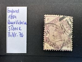 England - 1884 Queen Victoria 3p Mi 76 KW 70.-