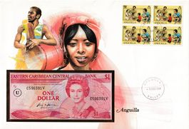 Grosser Banknotenbrief  Anguilla