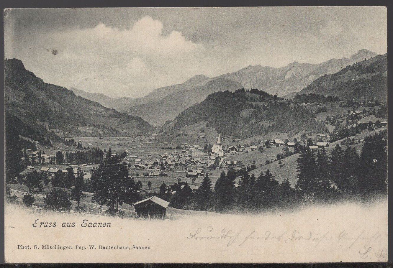 Cartoline postali: Gruss aus Saanen 1903 – Usato da Aarau venduto da kufi44