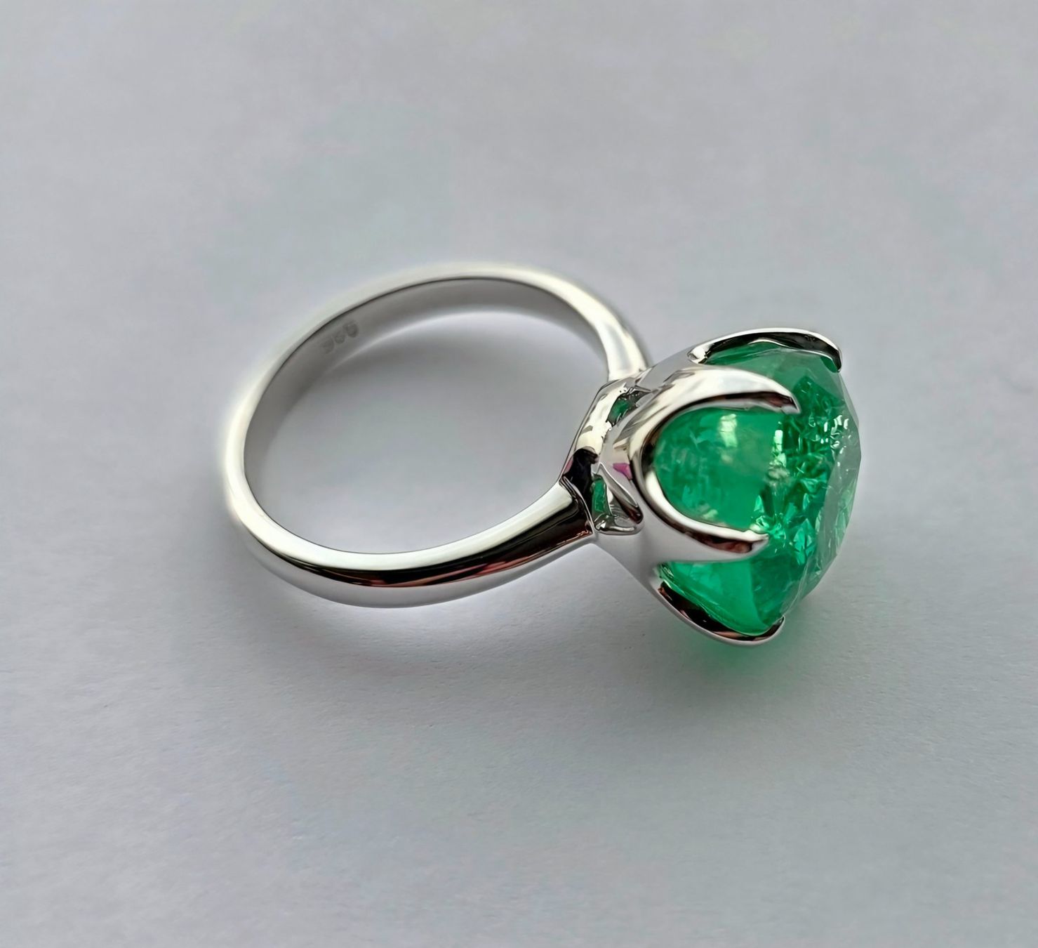 Ringe: Smaragd Solitaire Fingerring – Neu (gemäss Beschreibung) aus Zürich von Benedikt21 3