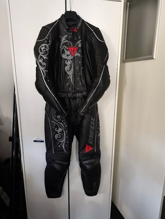 Damen Dainese Lederkombi Typ S schwarz Grösse 40   2.Teiler
