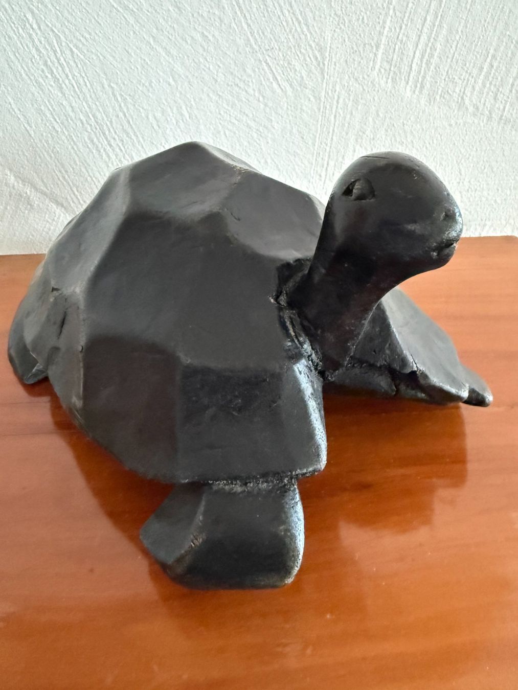 Statuette: grosse  Schildkröte  Holz  handgeschnitzt  Dekoration Turtle – Usato da Subingen venduto da ArtBead 3