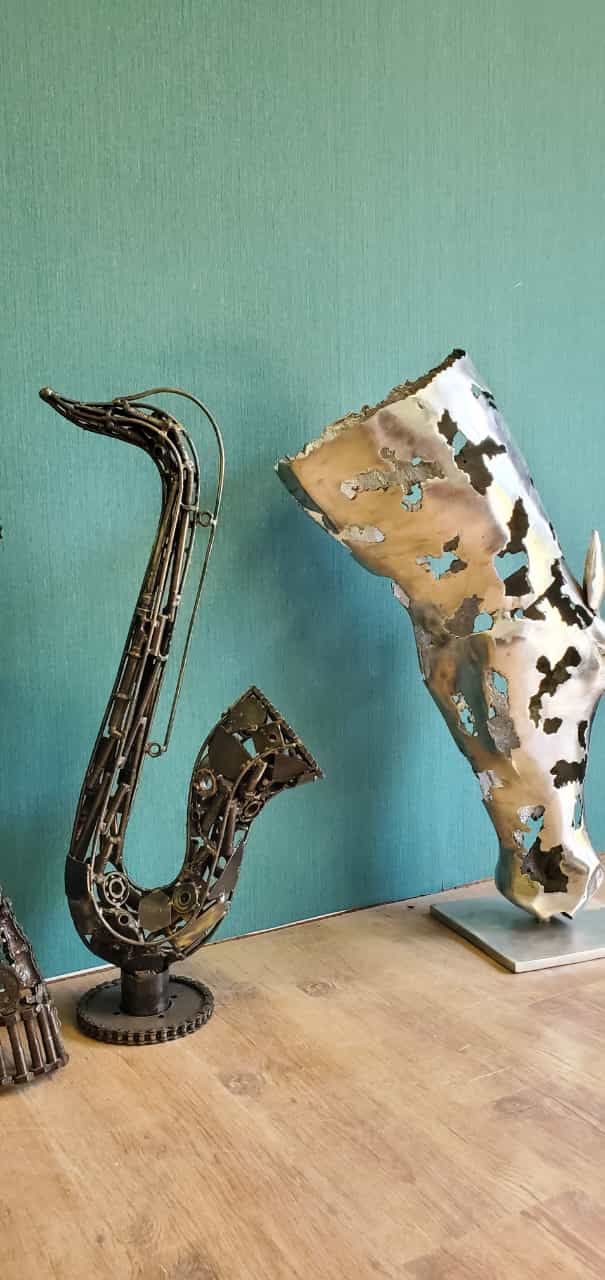 Skulpturen & Statuen: Pferdekopf Skulptur aus recyceltem Aluminium – Gebraucht aus Ottikon von san_w99n 4