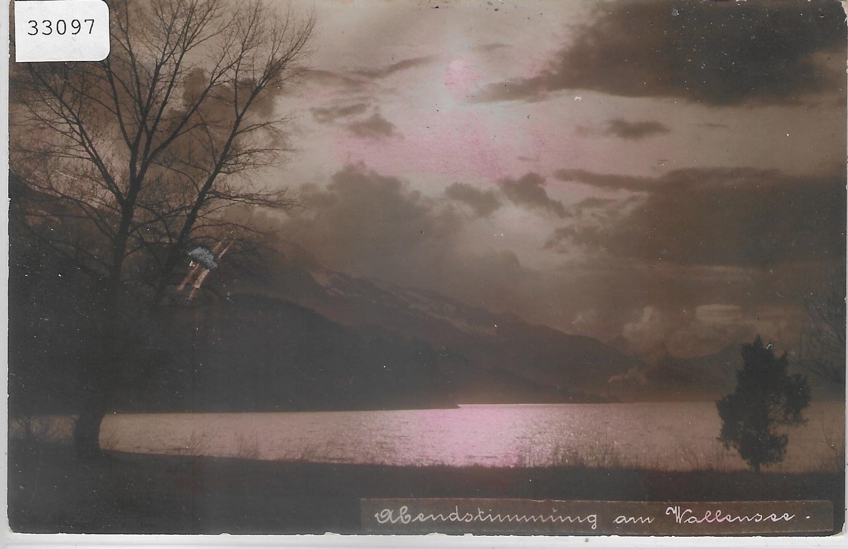 Cartoline postali: Abendstimmung am Wallensee – Usato da Ettingen venduto da Kartenplanet