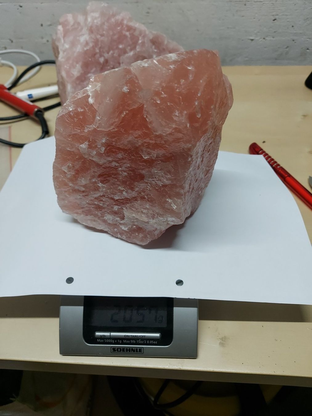 Minerali & Pietre curative: ROSENQUARZ ROH 2,05 KG – Usato da Zeiningen venduto da elcanaja