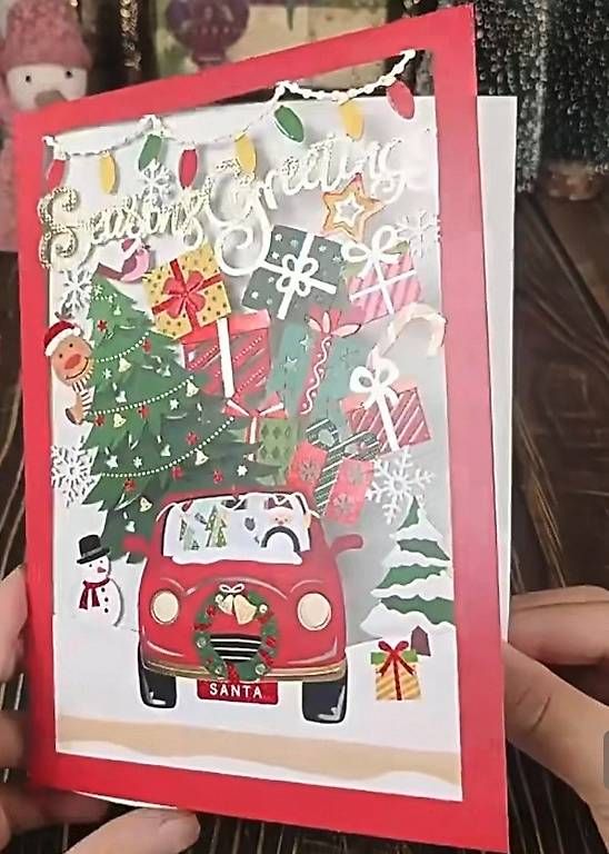Cartoline: Filigrane Weihnachtskarte mit farbigem Umschlag – Nuovo e nell'imballaggio originale da Zürich venduto da Grussatelier 1