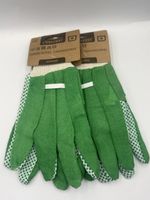 Gartenhandschuhe, neu, Gr. M, grün/weiss gepunktet, Top!