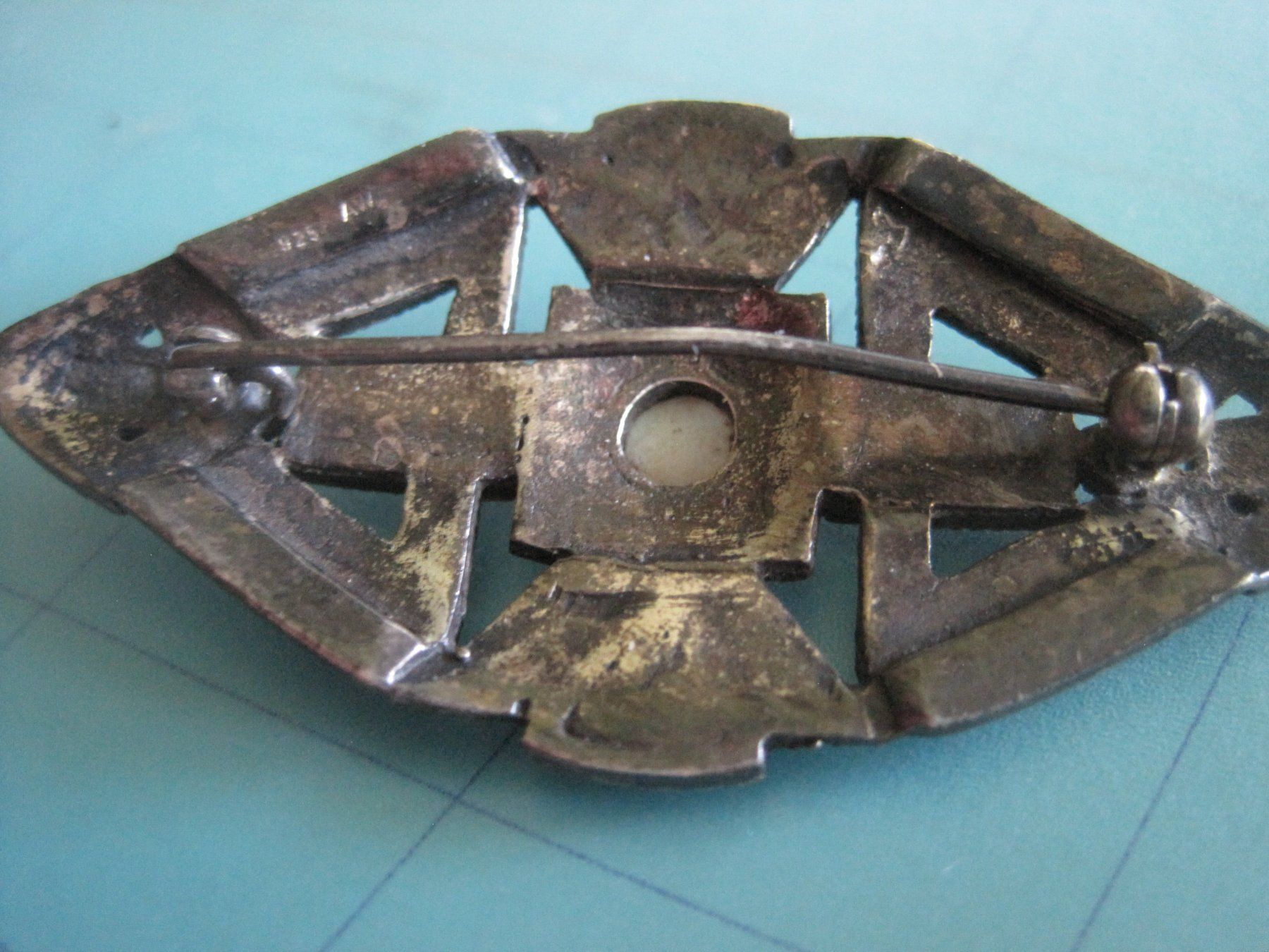 Spille & Fermagli: Art Deco Brosche mit Opal – Usato da Bischofszell venduto da Joachim-115 2