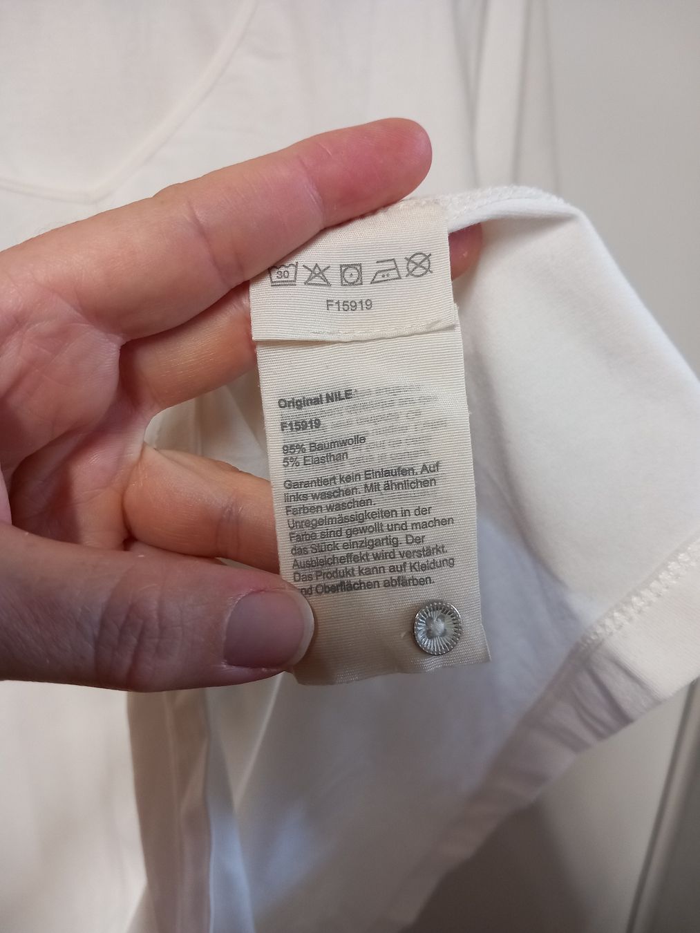 Nile T-shirt: NILE essential 3/4 Shirt Gr.L, weiss – Usato da Gwatt (Thun) venduto da umwelt-brocki 6