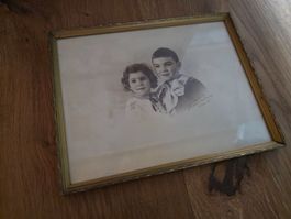 kleines Mid Century Bild Foto Collage La Chaux de Fonds 1935