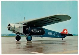 Swissair Fokker VIIe Jahrgang 1927, gelaufen 1977