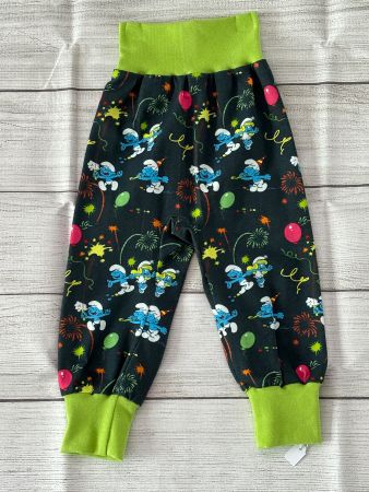 Schlumpf Schlümpfe Pumphose Mitwachshose Gr. 74/80 Neu