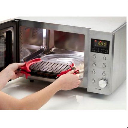 Küchengeräte: Tischgrill/Lku-Grill-for-microwave/28 – Neu und originalverpackt aus Siebnen von KiKla-Siebnen 1