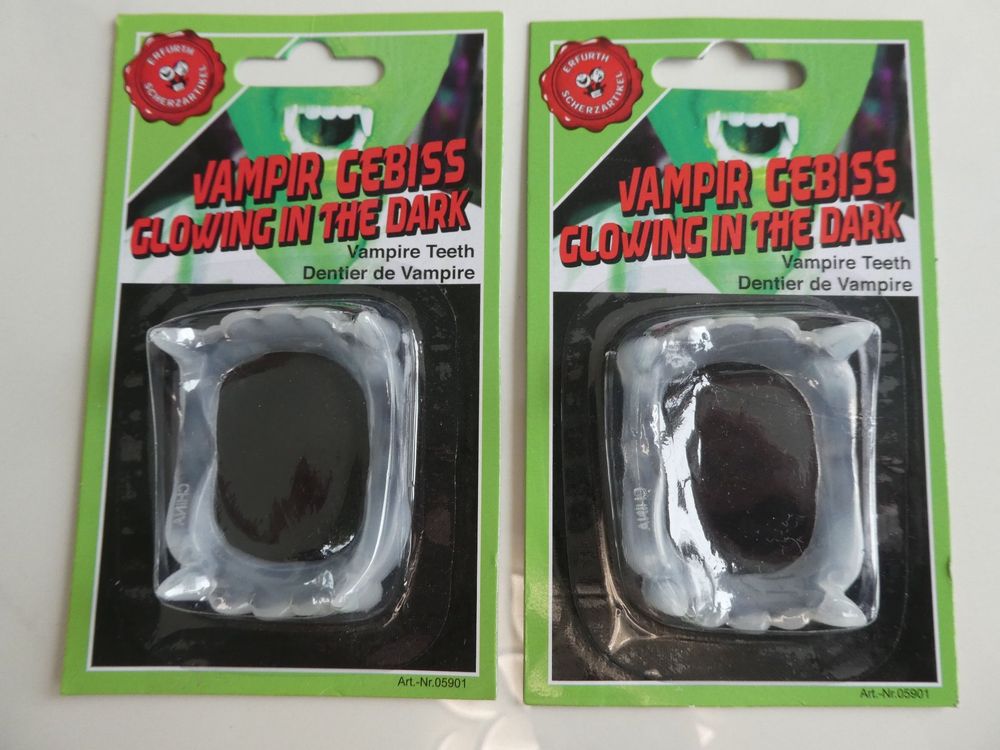 2 Stk. Vampirgebiss / Vampirzähne für Kinder | Kaufen auf Ricardo