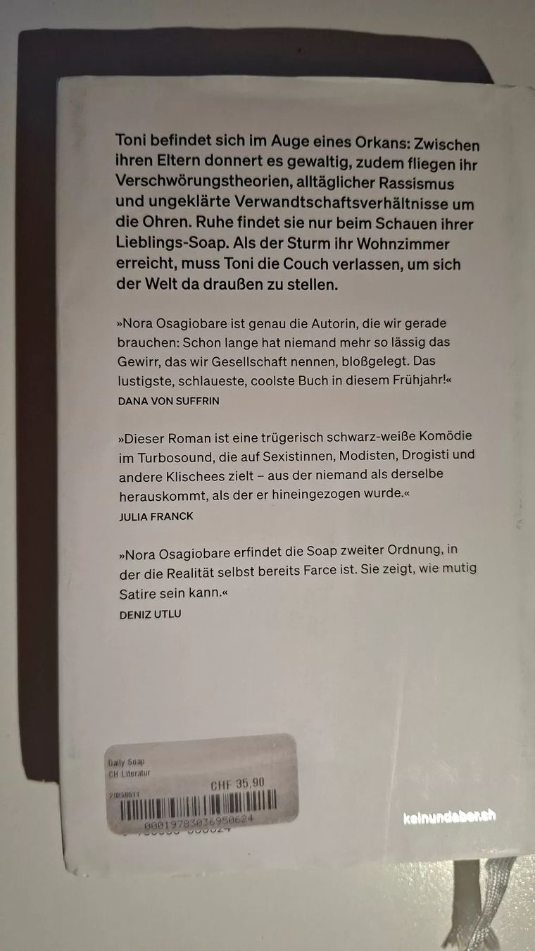 Libri: Nora Osagiobare: Daily Soap – Usato da Dietikon venduto da Buchantiqdietikon 1