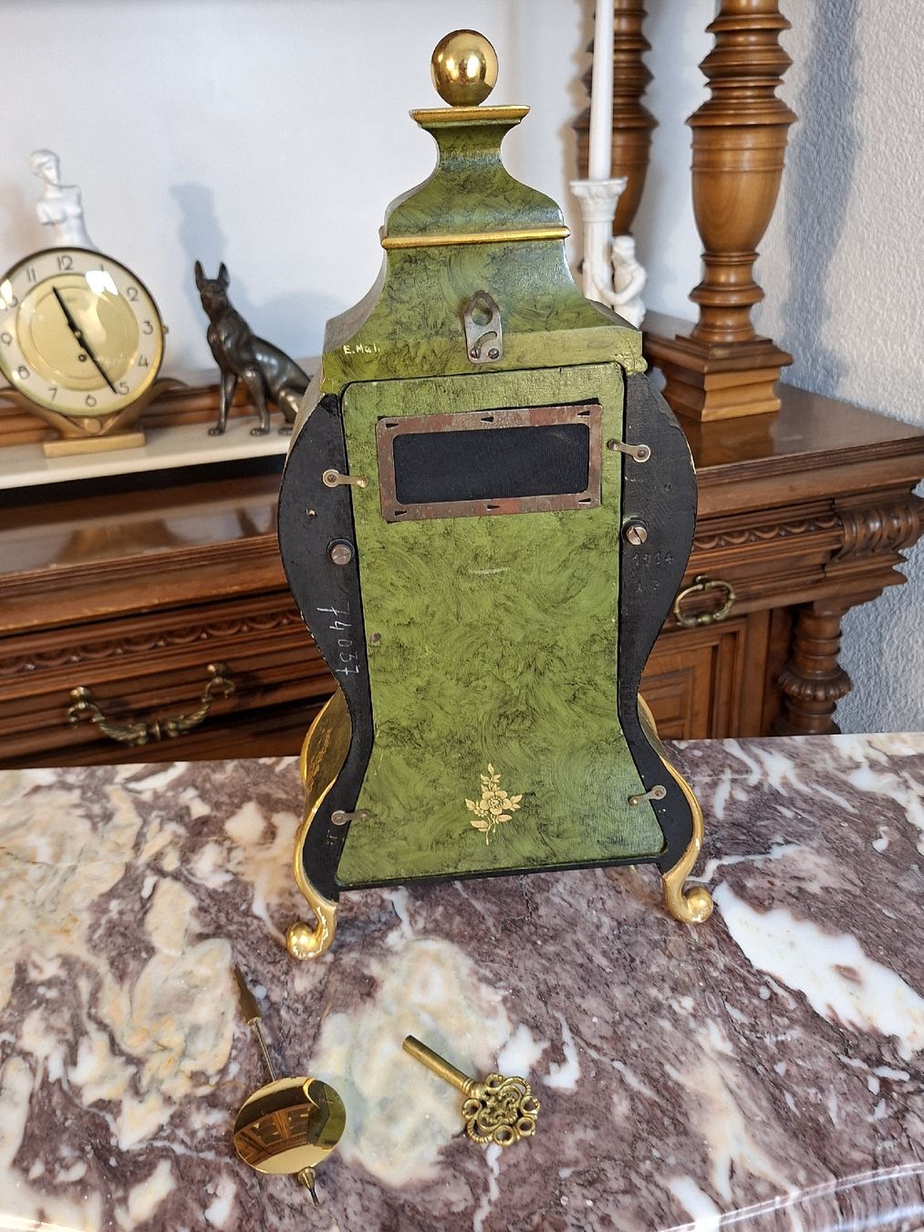 Stand- & Wanduhren: Schweizer Neuchâteloise Pendule Le Castel Tischuhr – Gebraucht aus Steffisburg von ZeitReise_ 2
