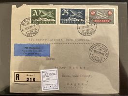 1929 RF 29.4e Vol BERN - ZURICH Cat. 60.- 