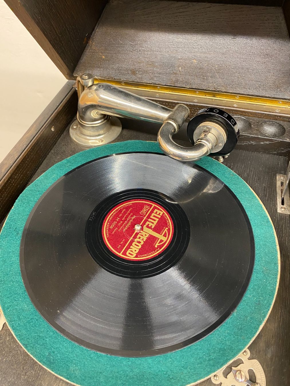 Giradischi: Antiker Odeon Tisch-Grammophon – Usato da Schönenbuch venduto da Laubfrosch05 1