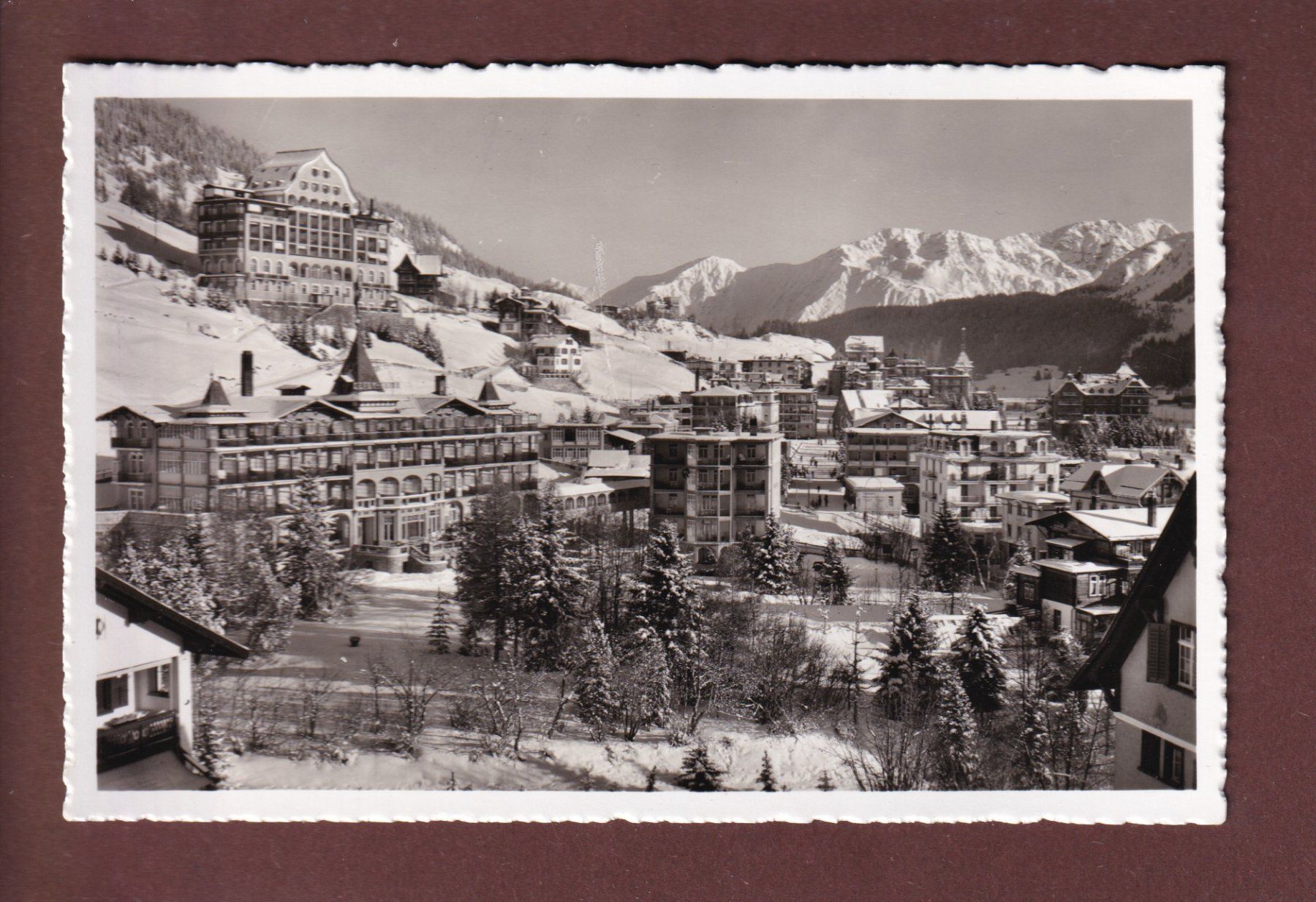 Cartoline postali: DAVOS-DORF - Sporthotel Derby – Usato da Pully venduto da nicecards