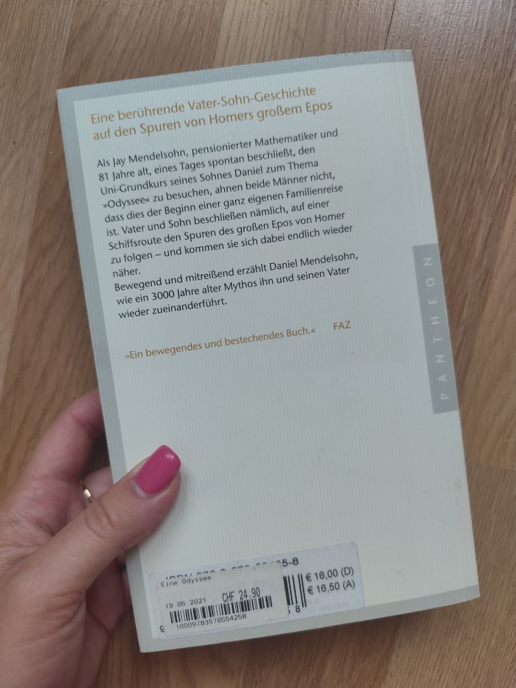 Libri: Daniel Mendelssohn Eine Odyssee – Usato da Mägenwil venduto da VintageGirly 1