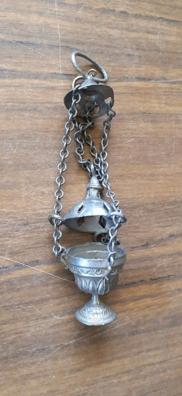 Statuette: Weihrauchfass sakral Miniatur antik – Usato da Mörschwil venduto da antiksalon 5