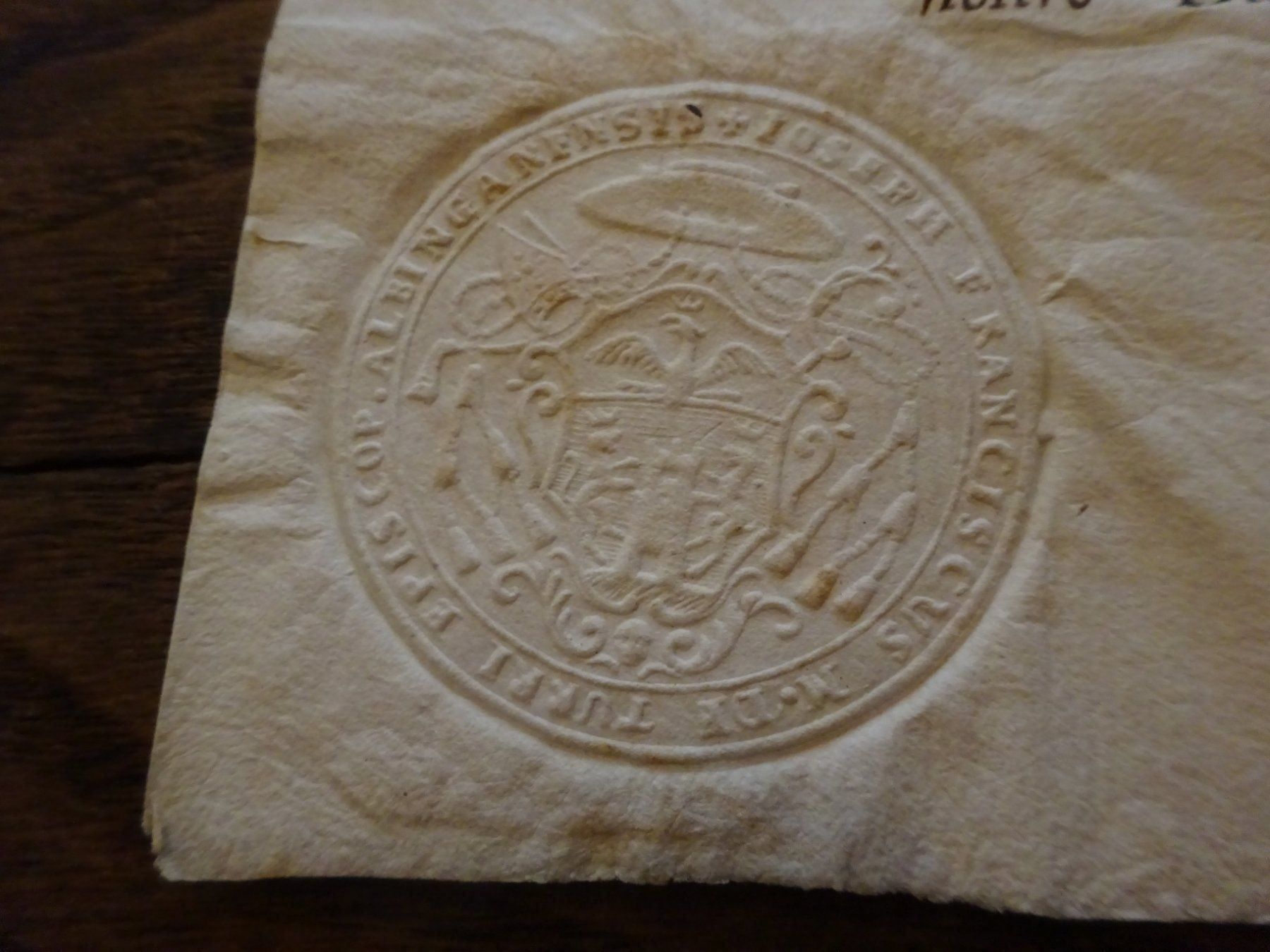 Documenti: Reliquie Dokument Kirche / Hl. Vinzenz – Usato da Esslingen venduto da eintagammeer 5