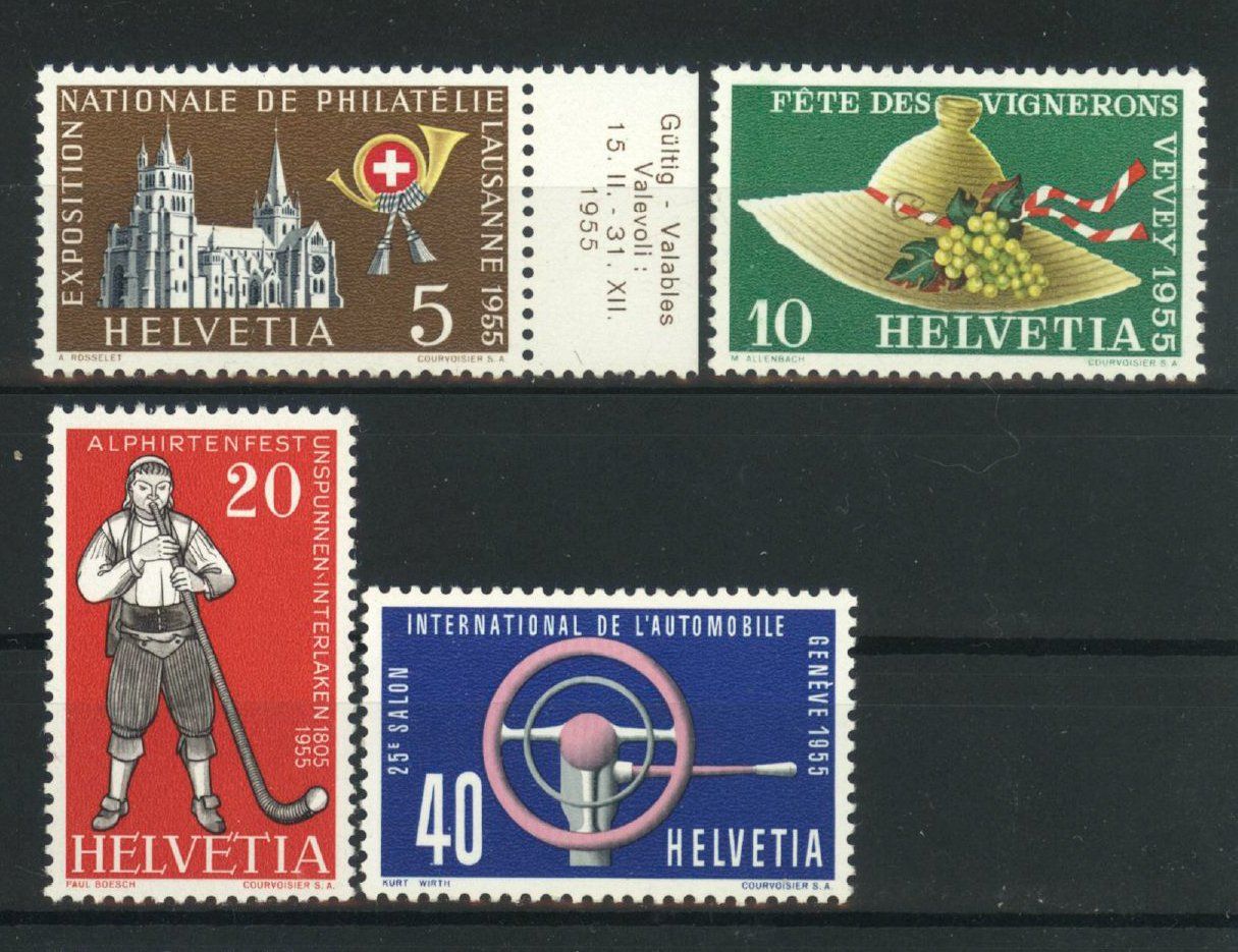 Tutti i francobolli: 1955, Gedenkmarken ** – Nuovo (secondo la descrizione) da Willisau venduto da Vollstempel