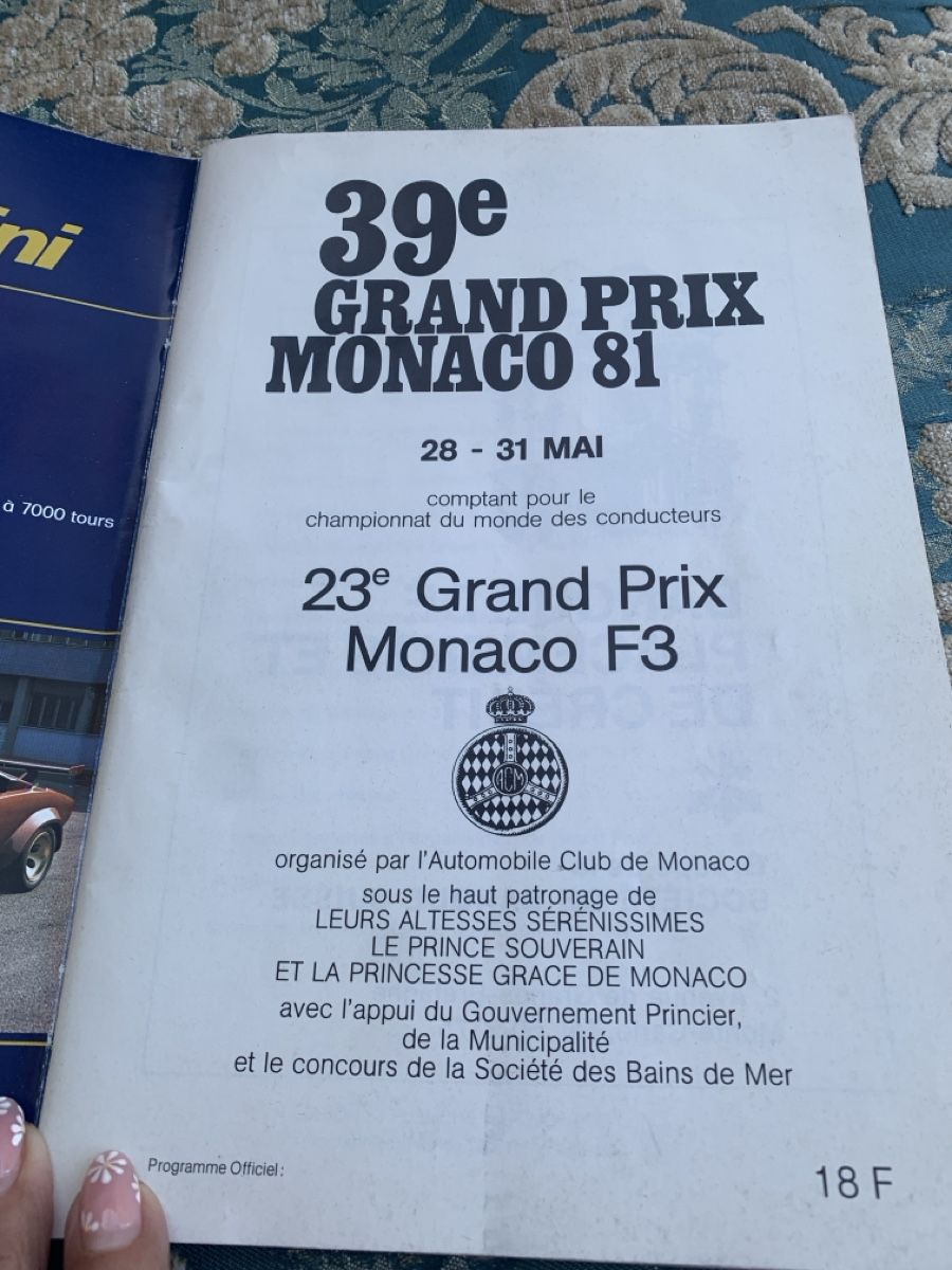 Zeitschriften & Magazine: Formel 1 Programm GP Monaco 1981 Auto Motor Sport 28-31 Mai – Gebraucht aus Biel/Bienne von Aehm 1