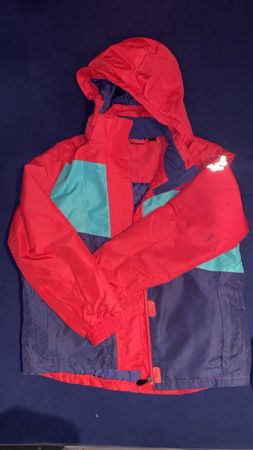 Crivit Winterjacke, Gr. 146/152 pink, blau, grün
