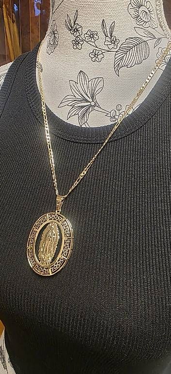 Catenine: Kette, mit Heiligenfigur – Nuovo (secondo la descrizione) da Kaufdorf venduto da Nati-Nati