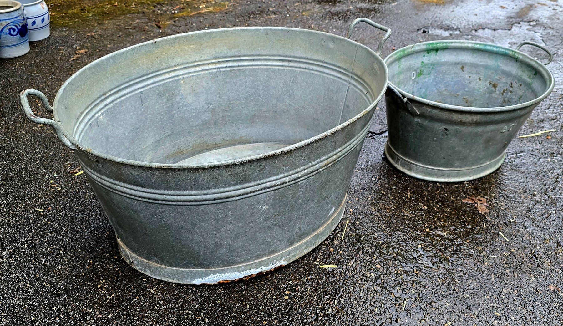 Autres décorations pour le jardin: Antike Zinkwannen oval – D'occasion à Agasul par ire_h9wl