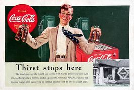 Coca Cola- Alte Werbung / Ancienne publicité 1939