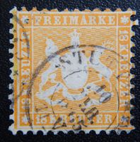 Württemberg Kat. 29 gest. 1863 Kat. 500 Euro 2 x sign.