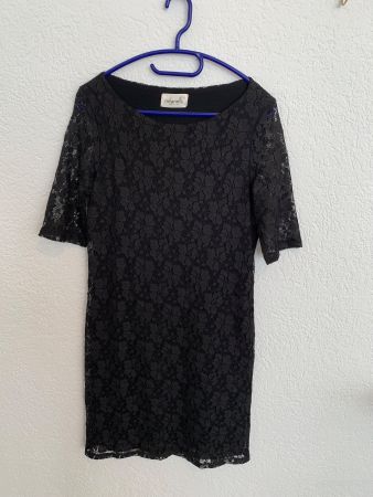 Milanelli Kleid Spitze schwarz Gr. M / L